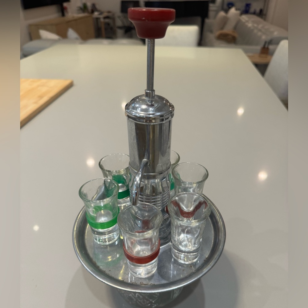 Vintage shot dispenser